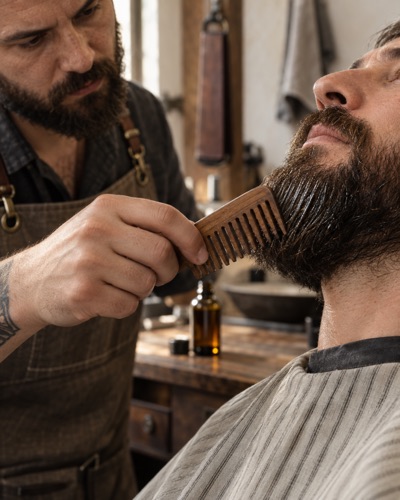 Visuel généré par l'IA pour un barbier (exemple)