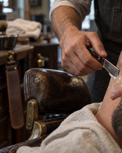 Visuel généré par l'IA pour un barbier (exemple)