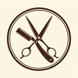 Logo d'exemple d'un barbier