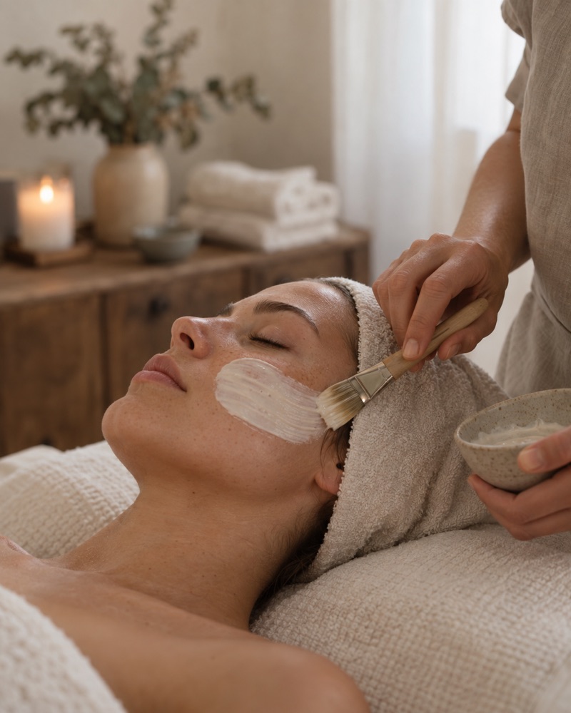 Visuel généré par l'IA pour un institut de beauté (exemple)